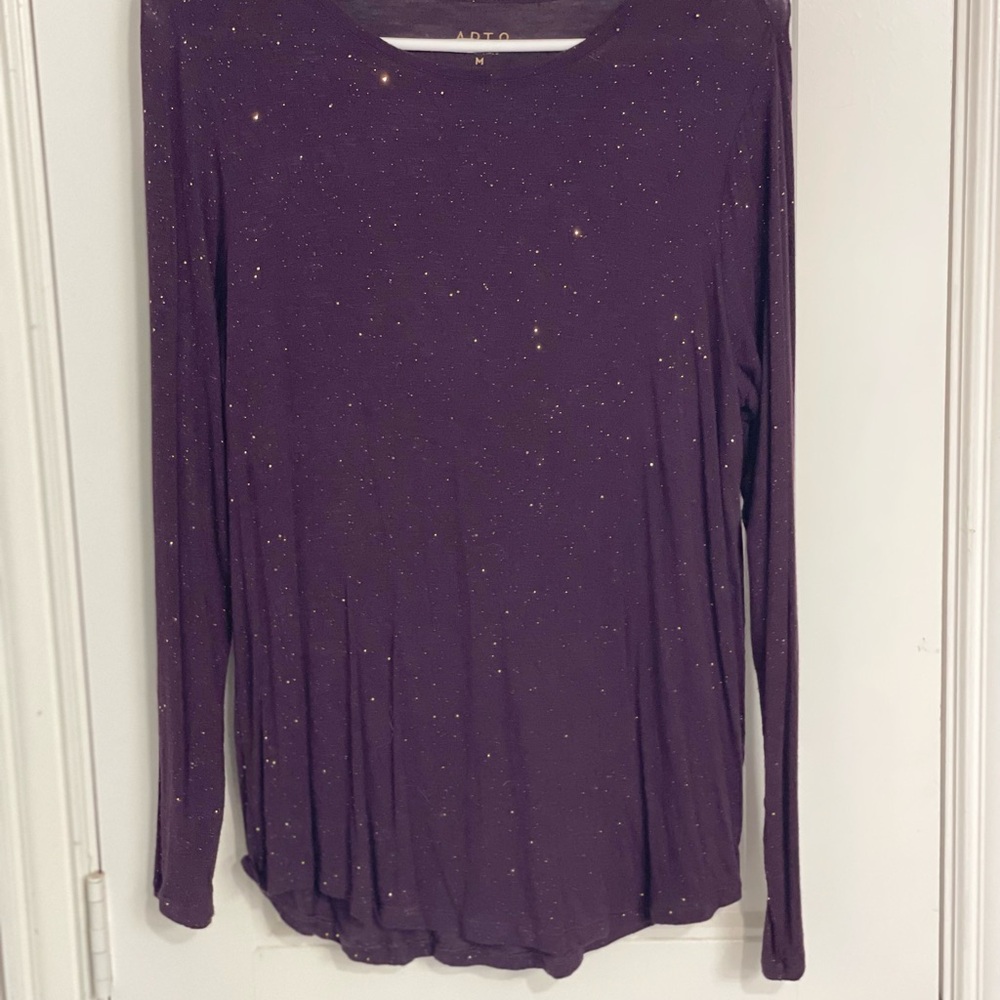 Women's Purple Long Sleeve Top